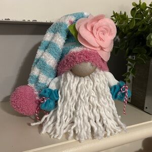 Stripey Spring Bloom Gnome - Handmade, Farmhouse
